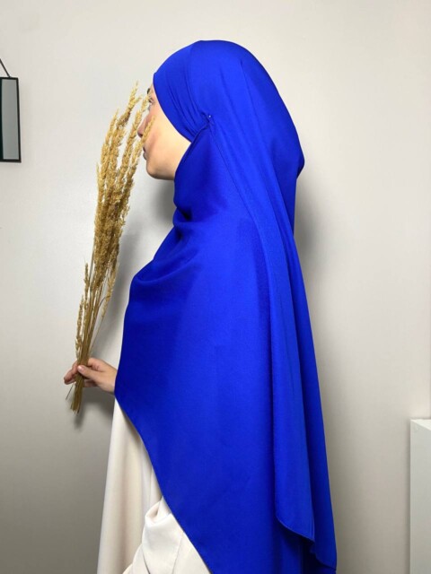 Crepe Premium - Hijab PAE - Bleu royal - Turkey