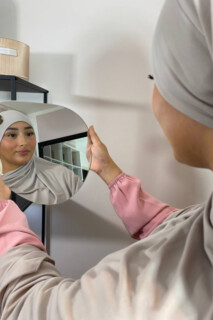 Sandy Premium - Hijab prêt à nouer gris perle - Turkey