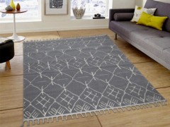 Carpet - Asel Draw White Beige Rectangle Carpet 160x230cm 100332654 - Turkey