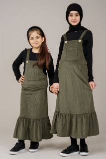 Daily Dress - Young Girl Pleated Gilet Dress 100325672 - Turkey