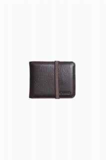 Wallet - Portefeuille Elastic Sport en cuir véritable marron 100346310 - Turkey