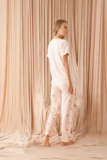 Women's Patterned Short Sleeve Pajamas Set 100325972