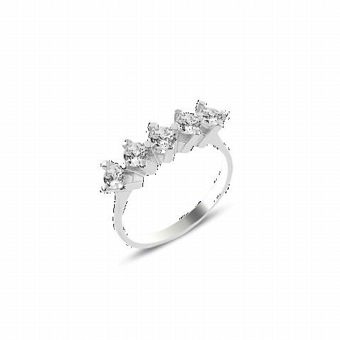Simple Beştaş Model Women's Sterling Silver Ring 100347220