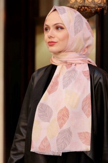 Other Shawls - Châle Hijab Rose Saumon 100339433 - Turkey