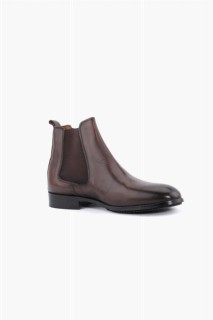Shoes - Men's Brown Burnsh Casual Half Boots 100350893 - Turkey