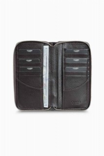 Guard Brown Zipper Portfolio Wallet 100345492