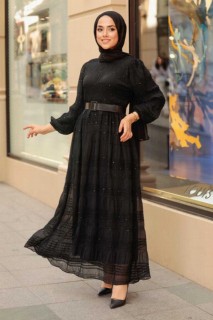 Clothes - Black Hijab Dress 100341744 - Turkey
