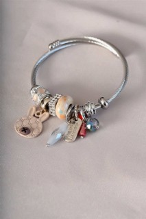 Woman - Brown Rabbit Figured Charm Bracelet 100319986 - Turkey