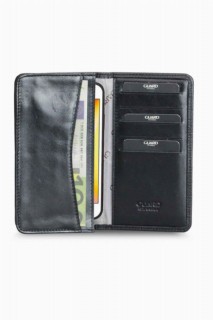 Guard Black Laser Printed Leather Portfolio Wallet with Phone Entry 100345763