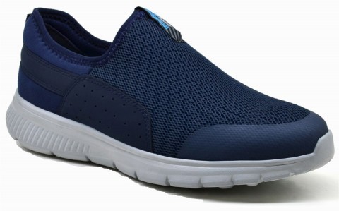 Shoes - KRAKERS CASUAL - NAVY BLUE - MEN'S SHOES,Textile Sneakers 100325266 - Turkey