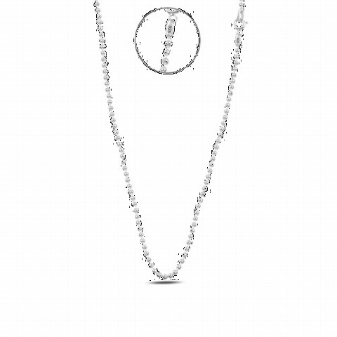 Necklace - Nail Clipper Silver Necklace Chain 100349123 - Turkey