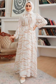 Daily Dress - Biscuit-Hijab-Kleid 100341454 - Turkey