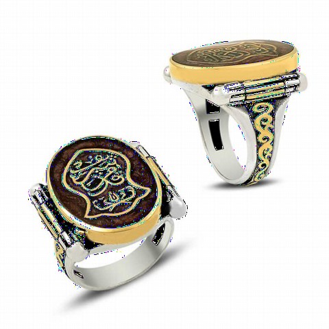 Silver Rings 925 - خاتم رجالي من الفضة المطلية بالمينا من Nal-ıerif 100348961 - Turkey