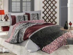 Dowry set - Leopard 100% Cotton Double Duvet Cover Set Red 100259708 - Turkey