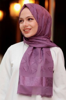 Shawl - Purple Hijab Shawl 100339448 - Turkey