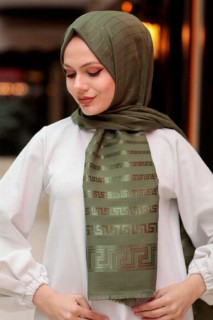 Other Shawls - Khakifarbener Hijab-Schal 100339449 - Turkey