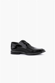 Shoes - حذاء جلد أسود نيوليت كلاسيكي للرجال 100350901 - Turkey