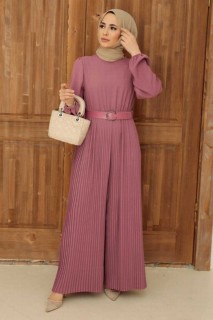 Overalls - Dusty Rose Hijab Overalls 100339206 - Turkey