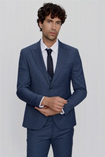 Men's Blue Small Black Vest Slim Fit Slim Fit 6 Drop Suit 100350994