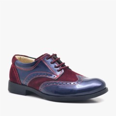Boy Shoes - Chaussures à lacets en cuir verni Titan pour robe de costume pour garçon 100278634 - Turkey