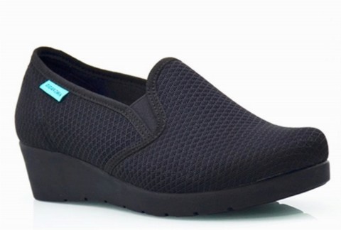 Sneakers & Sports -  أسود - حذاء نسائي، قماش 100325150 - Turkey