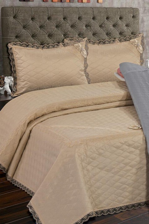 Dowery Almina 3-Piece Quilted Bedspread Set Lila 100351637