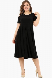 Lycra Plus Size Mini Sandy Dress With Shoulder Slit 100276254