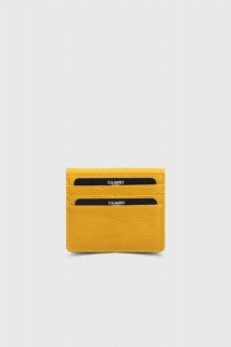 Guard Yellow Flip Design Leather Card Holder 100345356