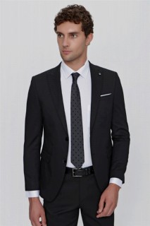 Men Black Basic Torino Slim Fit Slim Fit 6 Drop Jacquard Suit 100350997