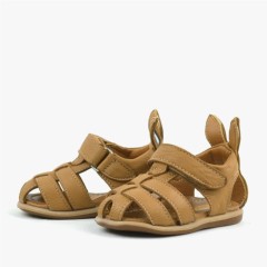 Bunny Genuine Leather Tan Baby Sandals 100352435