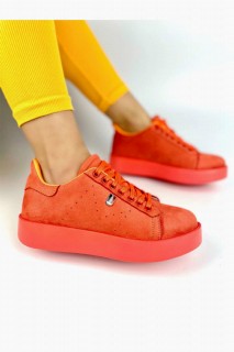 Bonitas Orange Suede Sneakers 100344308