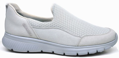 COMFORT KRAKERS - LIGHT GRAY - MEN'S SHOES,Textile Sneakers 100325259