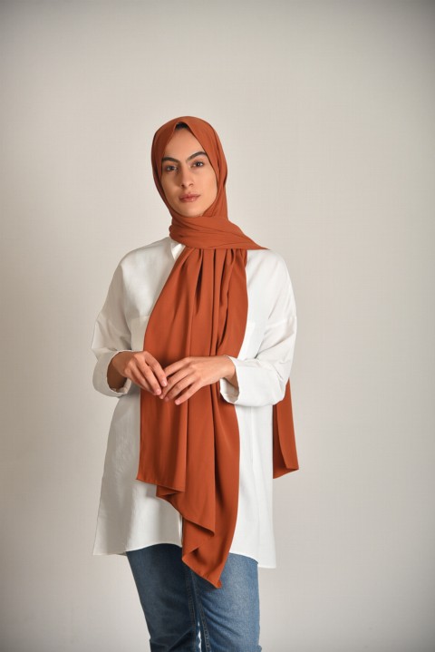 Woman Bonnet & Hijab - شال مدينة لون الغروب - Turkey