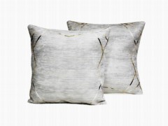 Cushion Cover - Stars 2 Lid Velvet Throw Pillow Cover Gray 100330673 - Turkey