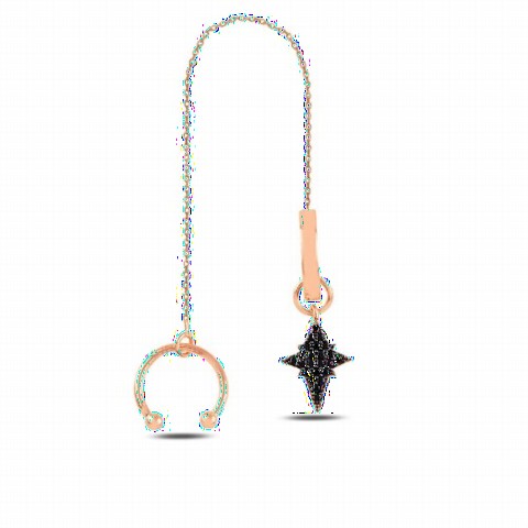 Jewelry & Watches - Pole Star Model Silver Cartilage Earrings 100347182 - Turkey