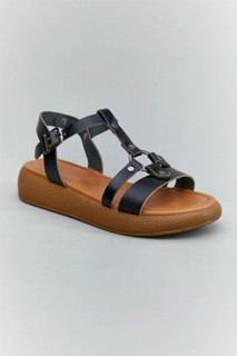 Kevon Black Leather Sandals 100343444