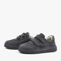 Rakerplus Genuine Leather Black Kids Sport Shoes Sneakers 100352495