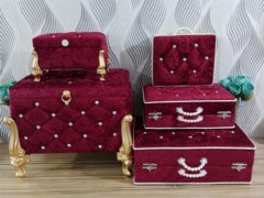 Dowry box - Avangarde 5 Liter Dowry Chest Set Claret Red 100344868 - Turkey