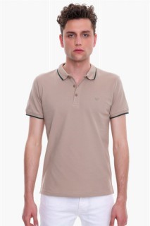 T-Shirt - تي شيرت سفاري للرجال برقبة بولو أساسية بدون جيب مقاس ديناميكي مريح 100351219 - Turkey