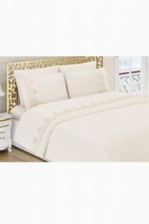 Şevval French Guipure Dowry Duvet Cover Set Cream 100330358