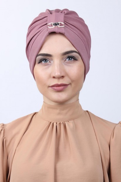 Buckled Double-Sided Bonnet Dried Rose 100285173
