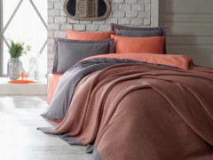 Home Product - Tuana Cotton Satin Duvet Cover Set Fuchsia 100331474 - Turkey