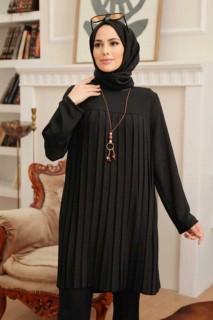 Tunic - Schwarze Hijab-Tunika 100341132 - Turkey