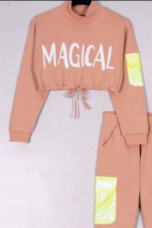 Girl Magical Written Powder Tracksuit Suit 100326941
