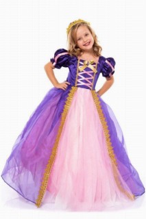 Evening Dress - Mädchen Cinderella Lila Kostüm 100326810 - Turkey