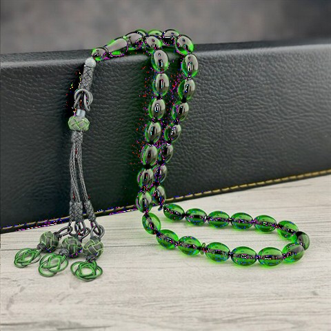 Men Shoes-Bags & Other - 1000K Kazaz Silver Tasseled Fire Amber Rosary 100350395 - Turkey