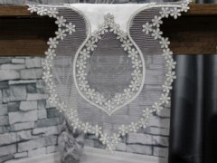 Aygun Velvet Cordless 5 Piece Living Room Set Cream Silver 100331202