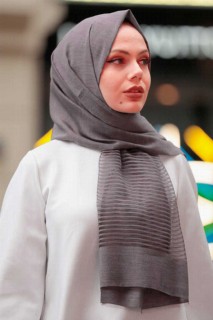 Shawl - Châle Hijab Couleur Fumée 100339501 - Turkey