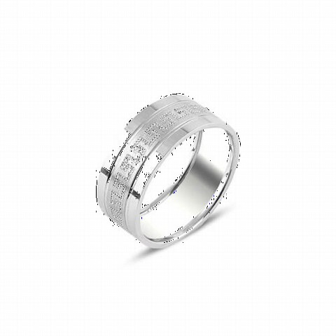 Men - 925 Sterling Silver Wedding Ring 100346979 - Turkey