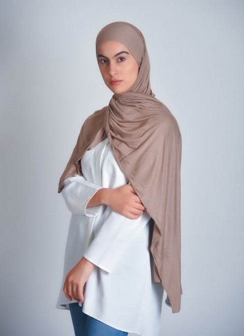 Cotton-Instant Shawl - Sélectionnez votre couleur - Prêt à porter jersey premium - Turkey